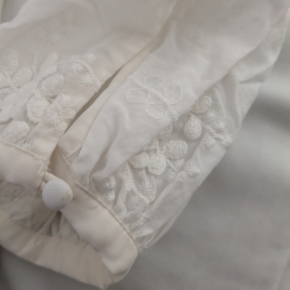 🆕 NWOT embroidered white Guideboat midi dress - Picture 8 of 16